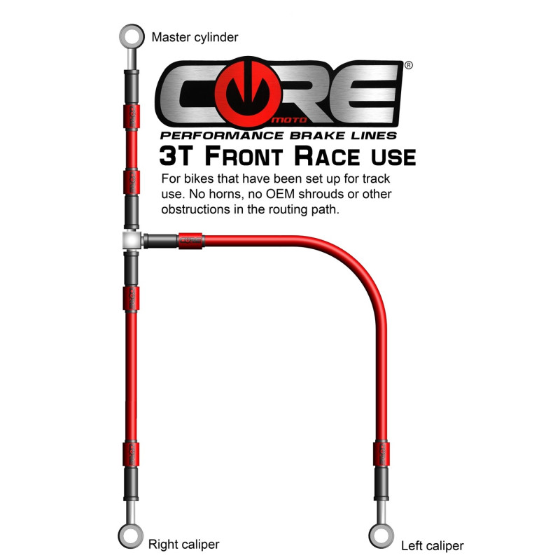 Core Moto 3T Front Brake Line Kit for Suzuki GSX-R600 / 750 2006-2007