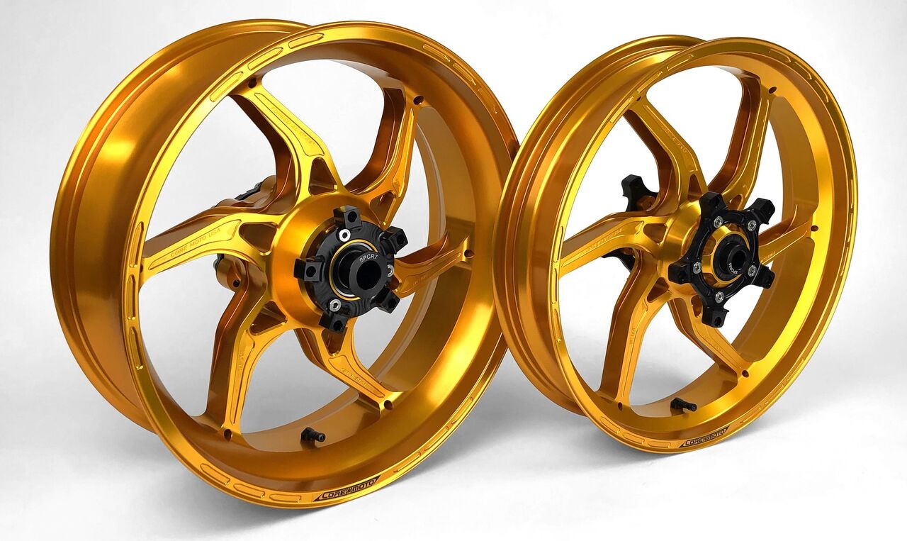 Core Moto Apex 6 Forged Aluminum Wheels - Aprilia / BMW / Ducati / Honda / Kawasaki / Suzuki / Yamaha