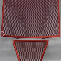 Cox Racing Group Red Radiator and Oil Cooler Guard Set  2017+ GSX-R1000 / GSX-R1000R