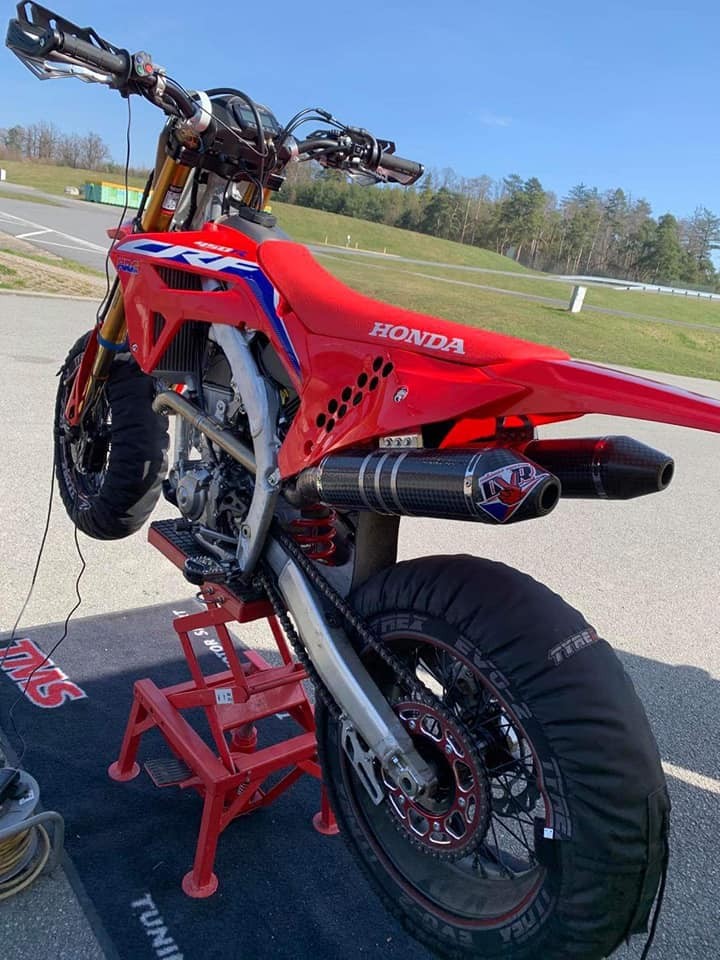 DVR Dual Titanium / Carbon Exhaust System For Honda CRF 450 2021+