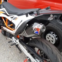 DVR Stainless / Carbon Fiber Full Exhaust System - 2019 KTM 690 SMC-R / Husqvarna 701 Supermoto