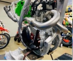 DVR Dual Stainless / Carbon Exhaust System For KAWASAKI KXF 450 2019 - 2023