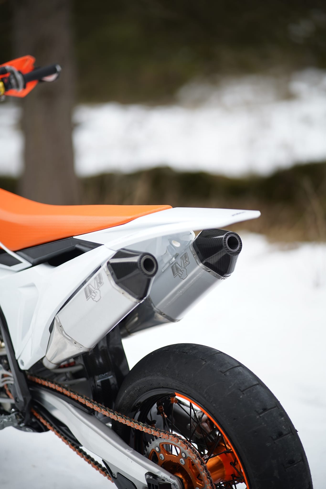 DVR Dual Titanium Exhaust System For KTM 450 SMR 2023+