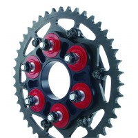 Superlite RS Series 520/525 Black Steel "Quick Change" Rear Sprocket - Ducati Superlite RS Series 520/525 Black Steel "Quick Change" Rear Sprocket - Ducati