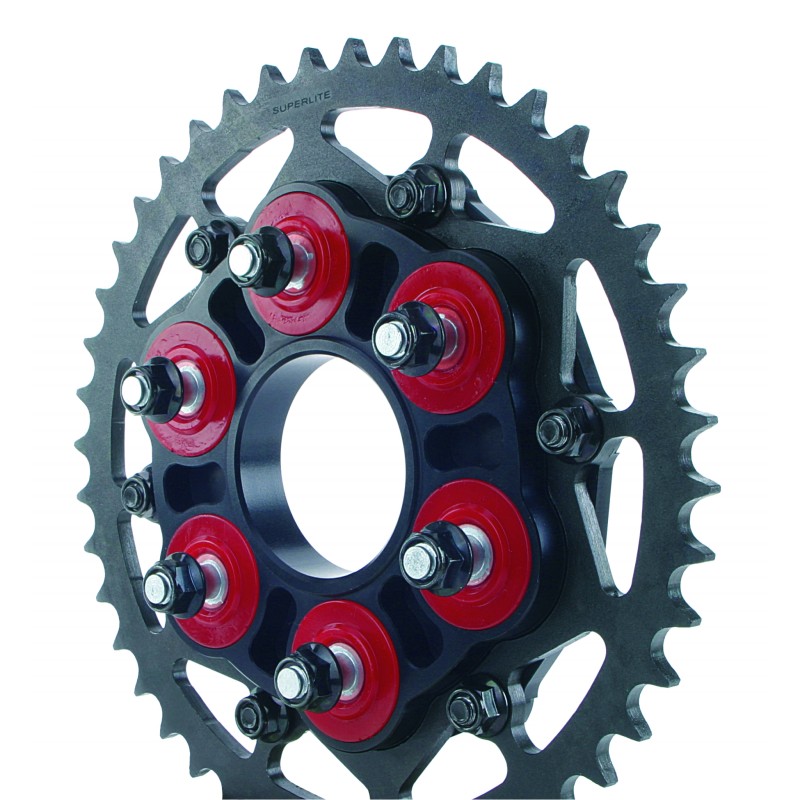 Superlite RS8-R Series Black Hard Anodized Alloy "Quick Change" 520/525 Rear Race Sprocket - Ducati