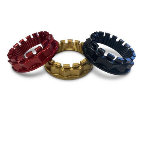 Superlite 48mm CNC Machined Rear Aluminum Axle Nut Set - Ducati Superlite 48mm CNC Machined Rear Aluminum Axle Nut Set - Ducati