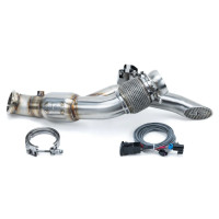 Evolution Powersports Racing Shocker Electric Side-Dump Down Pipe with Bullet Muffler | CAN-AM Maverick R (2024-2026)