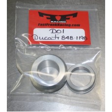 Fast Frank Racing Ducati Sport Classic, Hypermotard, SR4S, and M1100 Front Wheel Captive Spacer Kit