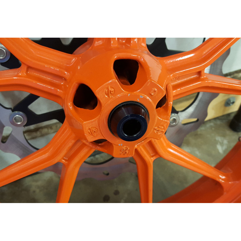 Fast Frank Racing 15+ KTM RC390 / Duke 390 Captive Front Wheel Spacers Fast Frank Racing 15+ KTM RC390 / Duke 390 Captive Front Wheel Spacers