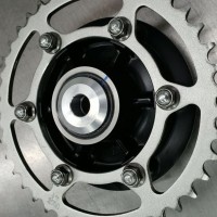 Fast Frank Racing Kawasaki Ninja 400R Captive Rear Wheel Spacers Fast Frank Racing Kawasaki Ninja 400R Captive Rear Wheel Spacers