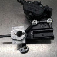 Fast Frank Racing Kawasaki Ninja 300R / 400R Captive Rear Brake Caliper Bracket 