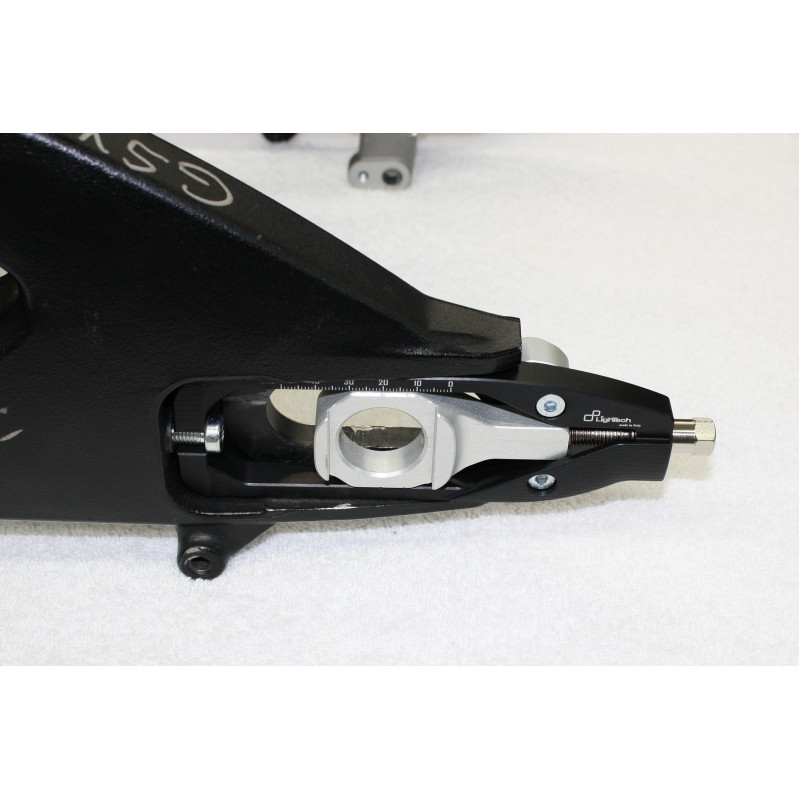 Fast Frank Racing 17-19 Suzuki GSX-R1000 Captive Rear Caliper Kit with Lightech Chain Adjusters & Wheel Guide Fast Frank Racing 17-19 Suzuki GSX-R1000 Captive Rear Caliper Kit with Lightech Chain Adjusters & Wheel Guide