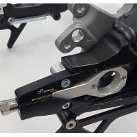 Fast Frank Racing 17+ Yamaha YZF-R6 Captive Rear Caliper Bracket with Lightech Chain Adjusters