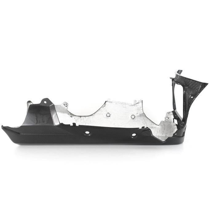 FullSix Carbon Fiber Race Belly Pan - Aftermarket exhaust without CAT - Yamaha R1 (2015 - 2019)