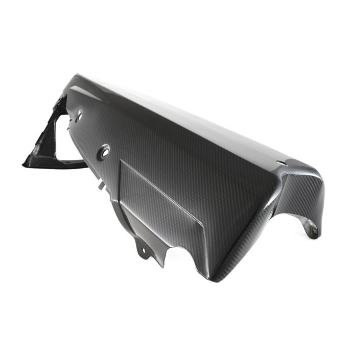 FullSix Carbon Fiber Race Belly Pan - Aftermarket exhaust without CAT - Yamaha R1 (2015 - 2019)