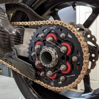 Gandini Race Billet Aluminum Hard Anodized Rear Sprocket - Superlite Quick Change - Ducati Panigale V4 / V4 R Gandini Race Billet Aluminum Hard Anodized Rear Sprocket - Superlite Quick Change - Ducati Panigale V4 / V4 R