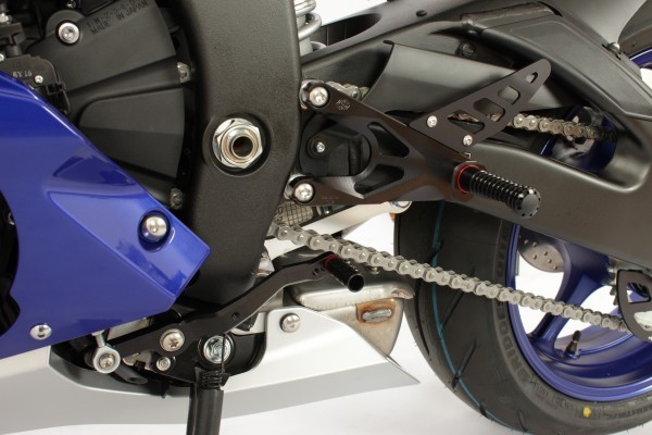 Gilles Tooling FXR Aluminum Rearsets | Standard shift | Yamaha R6 (2017-2020)