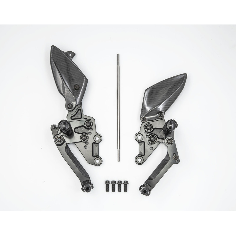 Graves Motorsports Adjustable Rearsets Kit - Yamaha R7 (2021-2023) Graves Motorsports Adjustable Rearsets Kit - Yamaha R7 (2021-2023)