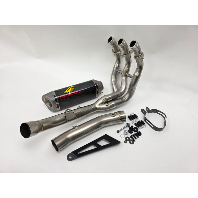 Graves Motorsports Titanium WORKS exhaust w/ Carbon Silencer | Yamaha | YZF-R9 (2025-2026) Graves Motorsports Titanium WORKS exhaust w/ Carbon Silencer | Yamaha | YZF-R9 (2025-2026)