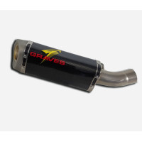 Graves Motorsports Carbon Fiber Cat-Back Slip-On - Kawasaki Ninja ZX-6R (2019+)
