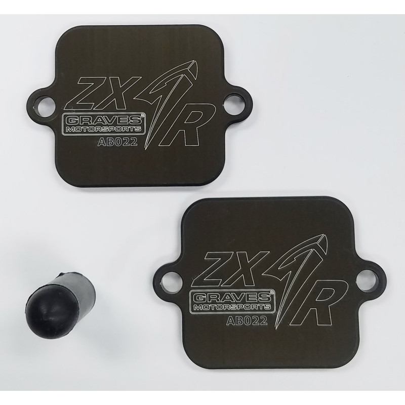 Graves Motorsports Kawasaki Ninja ZX4-RR / ZX6-R / ZX-10R Smog Block Off Plates