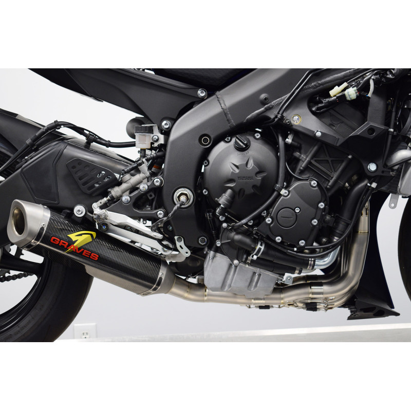 Graves Motorsports Yamaha YZF-R6 Full Titanium - Carbon WORKS 7 Exhaust 2006+ Graves Motorsports Yamaha YZF-R6 Full Titanium - Carbon WORKS 7 Exhaust 2006+