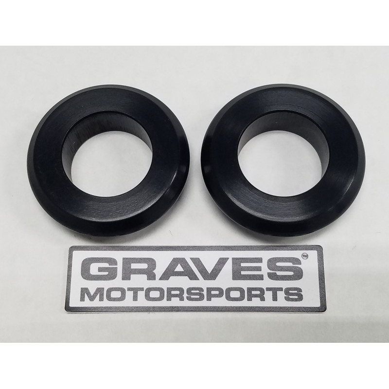Graves Motorsports Captive Front wheel Spacers - 2019+ Kawasaki Ninja ZX-6R Graves Motorsports Captive Front wheel Spacers - 2019+ Kawasaki Ninja ZX-6R