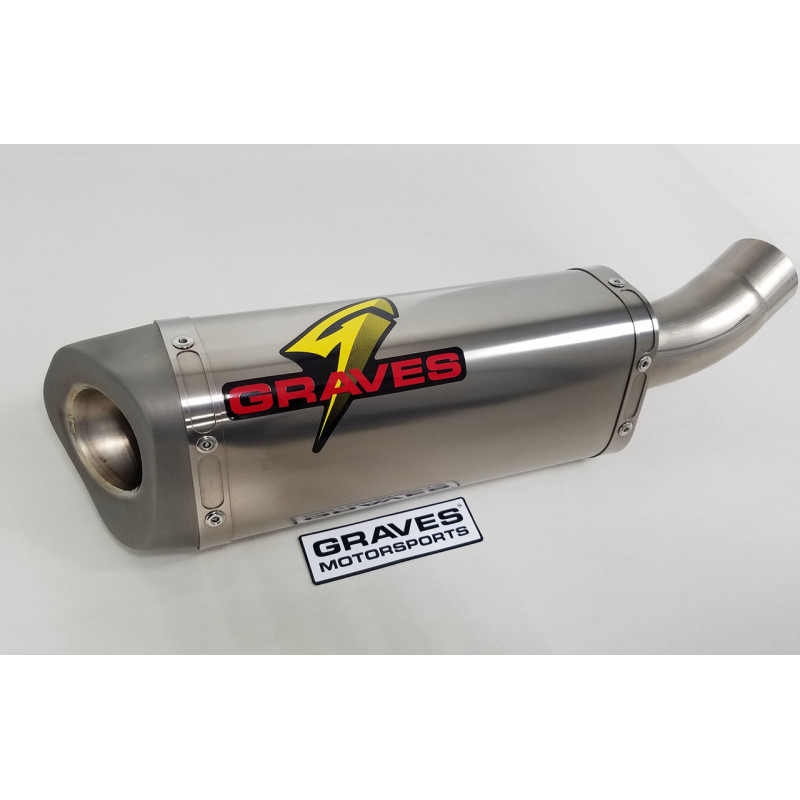 Graves Motorsports Titanium Cat-Back Slip-On - Kawasaki Ninja ZX-6R (2019+) Graves Motorsports Titanium Cat-Back Slip-On - Kawasaki Ninja ZX-6R (2019+)