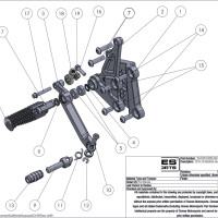 Graves Motorsports WORKS Adjustable Rearsets Kit - Kawasaki ZX-6R (2019-2024) Graves Motorsports WORKS Adjustable Rearsets Kit - Kawasaki ZX-6R (2019-2024)