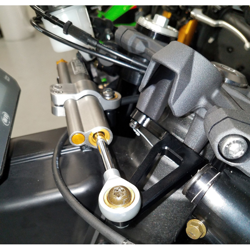 Graves Motorsports Steering Damper Mount - Kawasaki ZX-6R (2013-2024) Graves Motorsports Steering Damper Mount - Kawasaki ZX-6R (2013-2024)