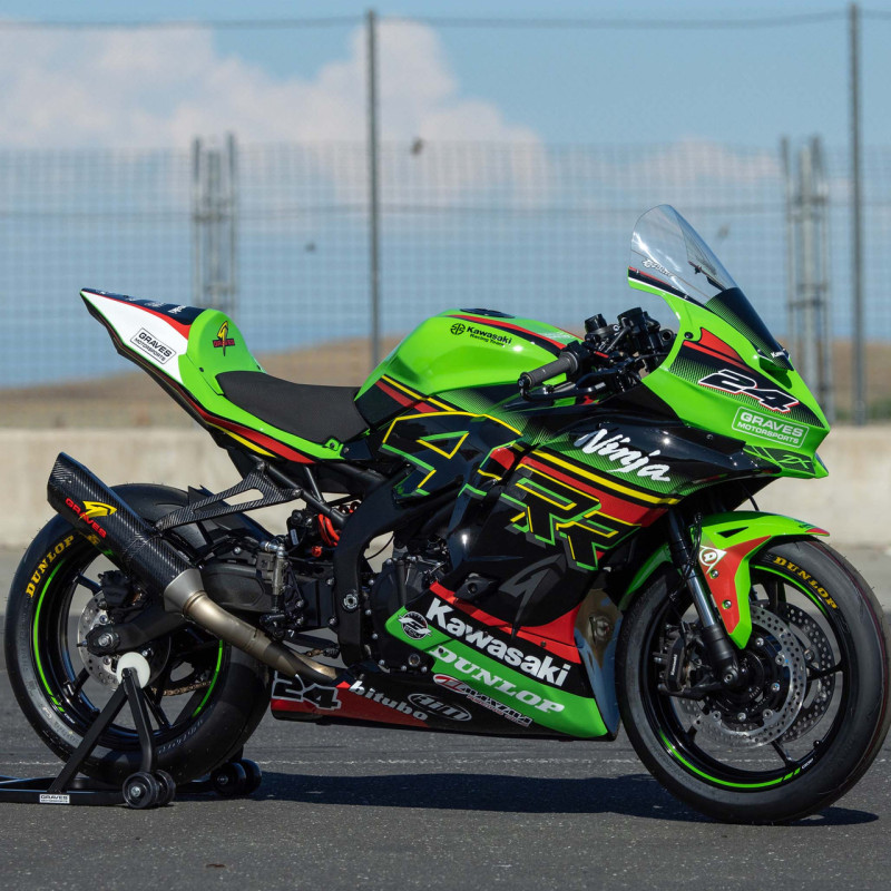 Graves Motorsports WORKS2 Carbon Full Exhaust - Kawasaki ZX-4RR (2023) Graves Motorsports WORKS2 Carbon Full Exhaust - Kawasaki ZX-4RR (2023)