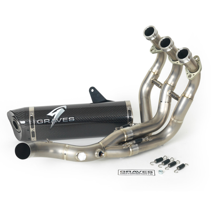 Graves Motorsports Yamaha Full Titanium Exhaust w/ Carbon silencer - FZ-09 (2014-2016) / FJ-09 (2015-2020) / XSR900 (2017-2020) / MT-09 (2018-2020)