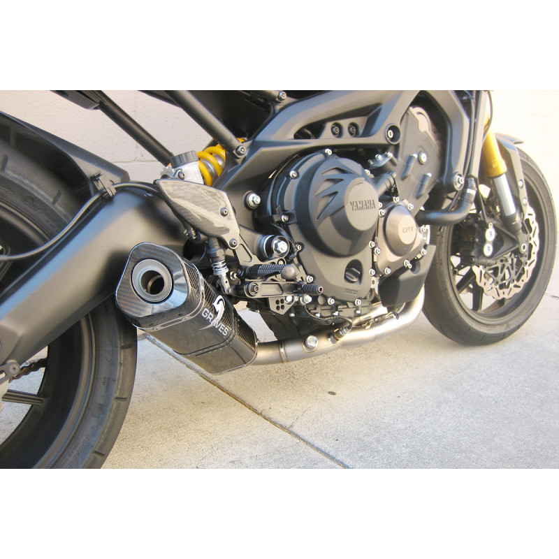 Graves Motorsports Yamaha Full Titanium Exhaust w/ Carbon silencer - FZ-09 (2014-2016) / FJ-09 (2015-2020) / XSR900 (2017-2020) / MT-09 (2018-2020)