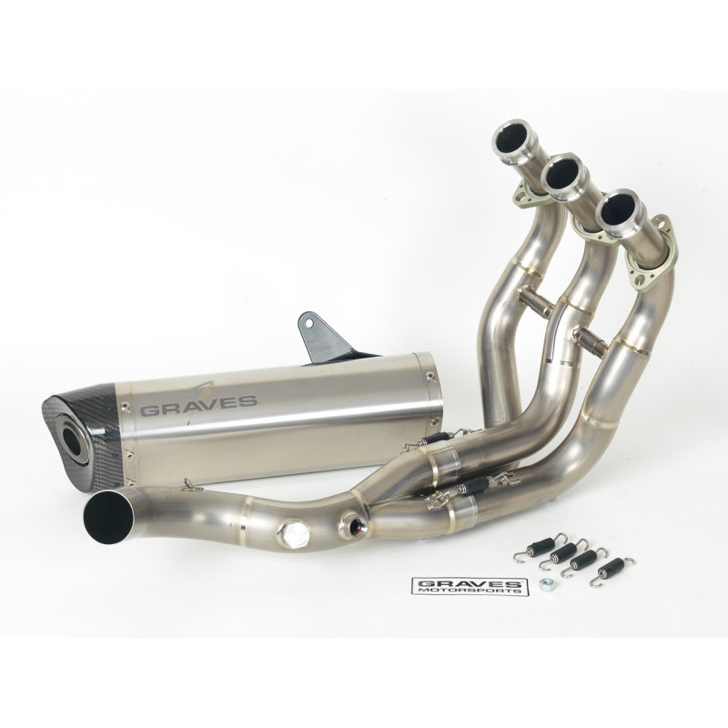 Graves Motorsports Yamaha Full Titanium Exhaust  w/ Titanium Silencer - XSR900 (2017-2020) / FZ-09 (2014-2016) / MT-09 (2018-2020) / FJ-09 (2015-2020)