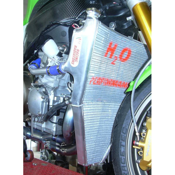 H2O Performance Oversized Water Racing Radiator - Kawasaki ZX-6R (2005-2006) H2O Performance Oversized Water Racing Radiator - Kawasaki ZX-6R (2005-2006)