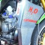 H2O Performance Oversized Water Racing Radiator - Kawasaki ZX-6R (2005-2006)