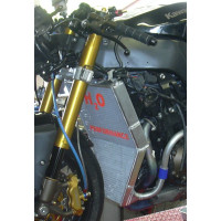 H2O Performance Oversized Water Racing Radiator - Kawasaki ZX-10R (2004-2005)