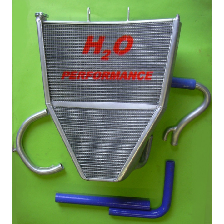 H2O Performance Oversized Water Racing Radiator - Kawasaki ZX-6R (2007-2008)