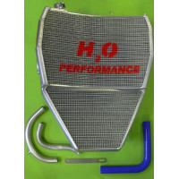 H2O Performance Oversized Water Racing Radiator - Kawasaki ZX-10R (2008-2010)