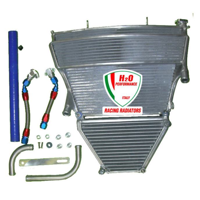 H2O Performance EVO Oversize Radiator and Oil Cooler kit - Suzuki GSX-R1000 (2005-2006)