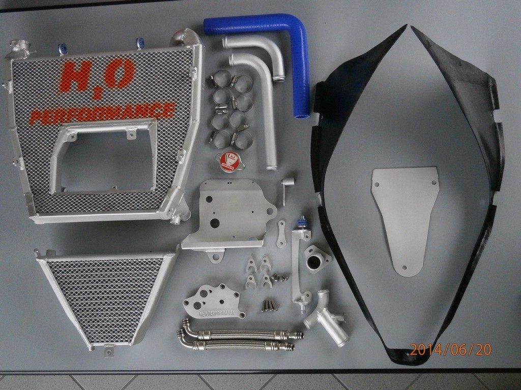 H2O Performance EVO Oversize Radiator and Oil Cooler kit - Ducati Panigale V2