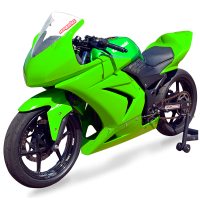 Hotbodies Racing Race Bodywork  2008-2012 Kawasaki Ninja 250 (Colorform Green)