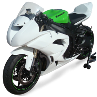 Hotbodies Racing Race Bodywork  2009-2012 Kawasaki Ninja ZX-6R (Primer Grey)