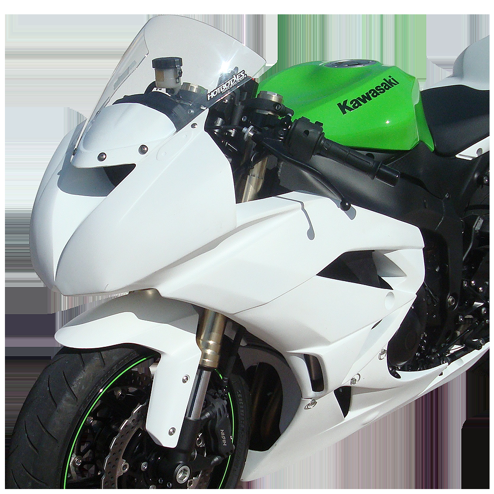 Hotbodies Racing Race Bodywork  2009-2012 Kawasaki Ninja ZX-6R (Primer Grey)