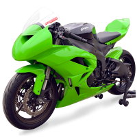 Hotbodies Racing Race Bodywork  2009-2012 Kawasaki Ninja ZX-6R (Colorform Green)