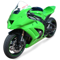 Hotbodies Racing Race Bodywork  2011-2015 Kawasaki Ninja ZX-10R (Colorform Green)