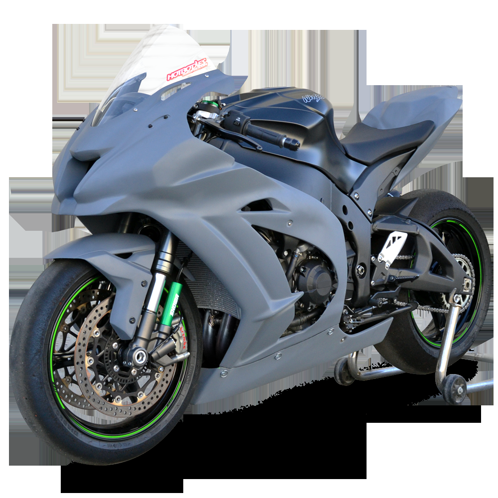 Hotbodies Racing Race Bodywork  2016-2020 Kawasaki Ninja ZX-10R (Primer Grey)