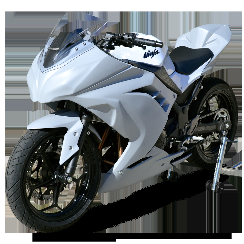 Metallic Matte Carbon Gray 2016 Ninja 300 43 Hotbodies Racing 51303-1105 KAW ABS Undertail w/Built in LED Signals 