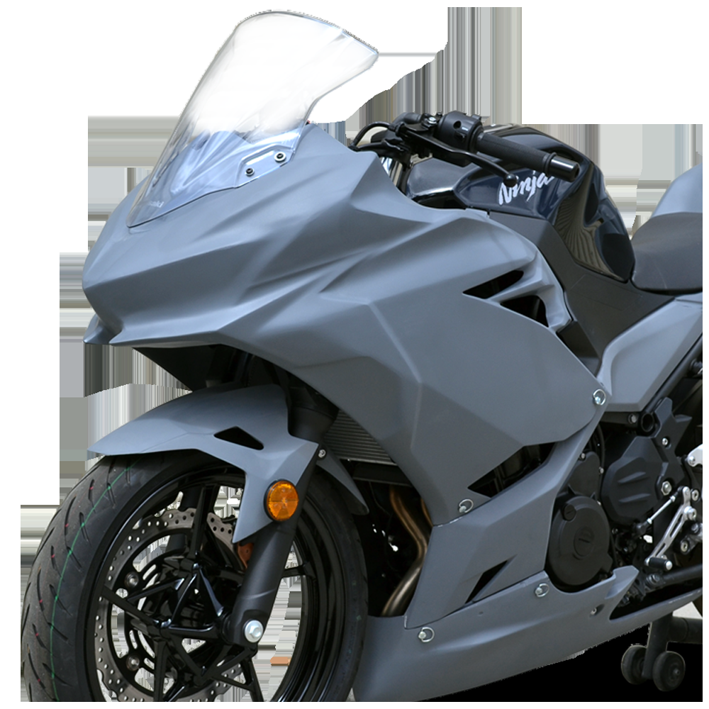 Hotbodies Racing Race Bodywork  2018-2019 Kawasaki Ninja 400 (Primer Grey)