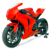 Hotbodies Racing Race Bodywork  2008-2011 Honda CBR1000RR (Red Colorform)